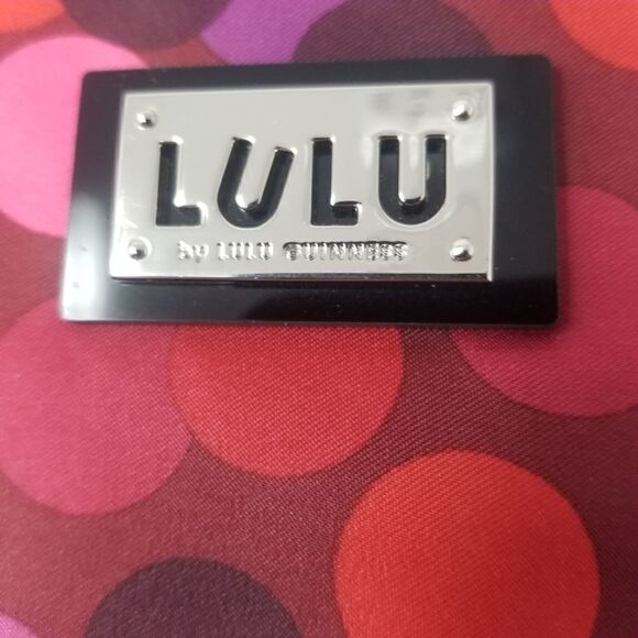 Beautiful three piece nylon LULU BY LILU GUINNESS TOTE BAG. PURPLE PINK. - Picture 16 of 16